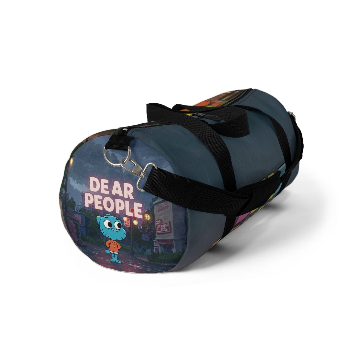 Colorful "Deal with It" Duffel Bag - Perfect for Gym & Travel