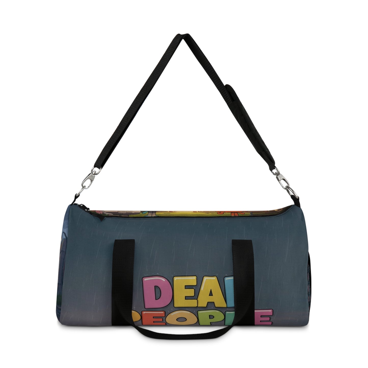 Colorful "Deal with It" Duffel Bag - Perfect for Gym & Travel